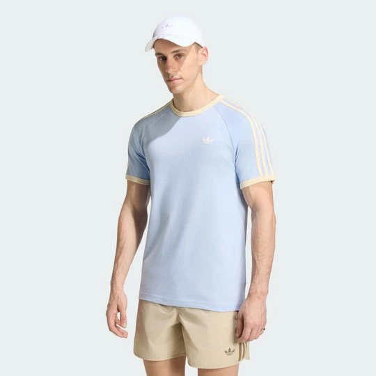 Zdjęcie produktu Koszulka z 3 paskami Adidas niebieski