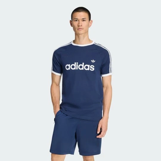 Zdjęcie produktu Koszulka z 3 paskami Slim Ringer Adidas Night Indigo