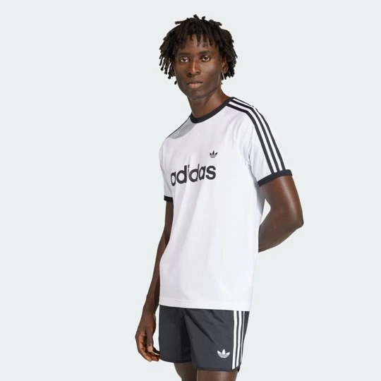 Zdjęcie produktu Koszulka z 3 paskami Slim Ringer Adidas biały