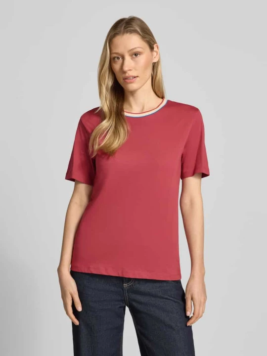 Zdjęcie produktu T-shirt z czystej bawełny Jake*s Ciemnoczerwony
