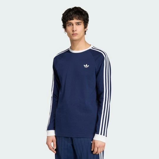 Zdjęcie produktu KOSZULKA Z DŁUGIM RĘKAWEM 3-STRIPES Adidas Night Indigo