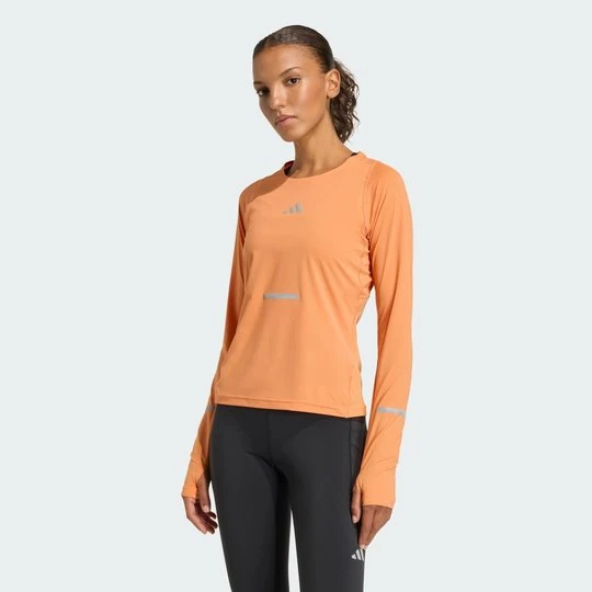 Zdjęcie produktu Koszulka z długim rękawem ADI365 Climacool+ Adidas Dusky Orange