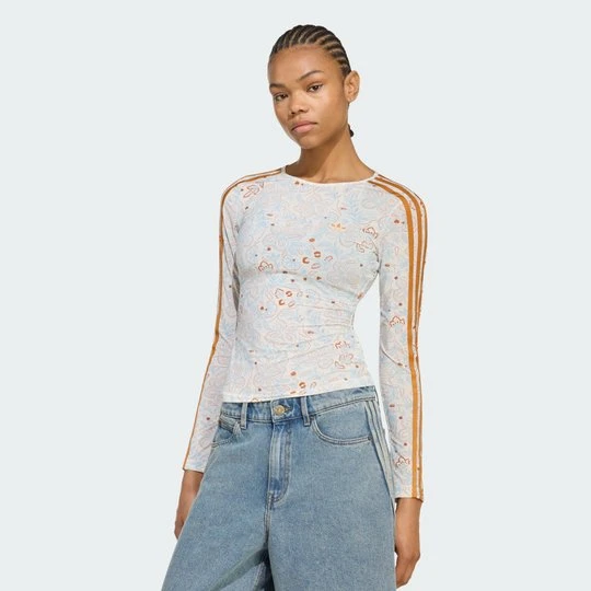Zdjęcie produktu KOSZULKA Z DŁUGIM RĘKAWEM ADIDAS ORIGINALS SUMMER GLOW MESH GRAPHICS biały