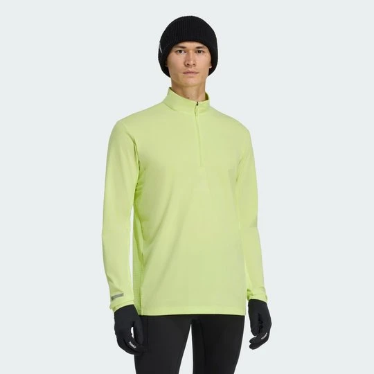 Zdjęcie produktu Koszulka z długim rękawem i suwakiem do połowy długości Terrex Xperior Adidas Semi Frozen Lemon
