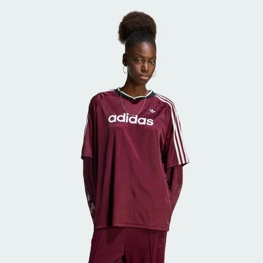 Zdjęcie produktu KOSZULKA Z DŁUGIM RĘKAWEM LACE Adidas bordowy