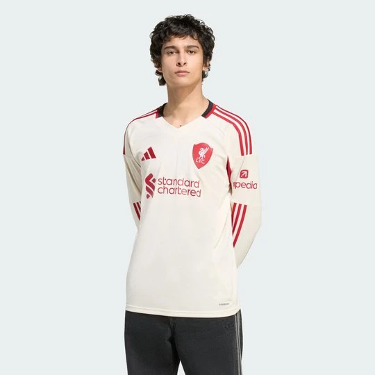 Zdjęcie produktu Koszulka z długim rękawem Liverpool FC 25/26 Away Adidas Wonder White