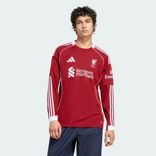 Zdjęcie produktu Koszulka z długim rękawem Liverpool FC 25 / 26 Home Adidas Strawberry Red