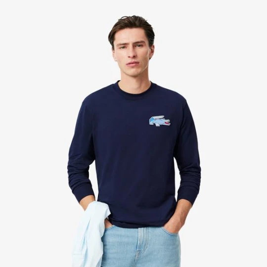 Zdjęcie produktu Koszulka z długim rękawem o klasycznym kroju Lacoste