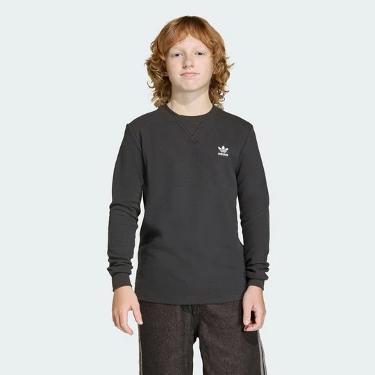 Zdjęcie produktu KOSZULKA Z DŁUGIM RĘKAWEM REGULAR WAFFLE Adidas czarny