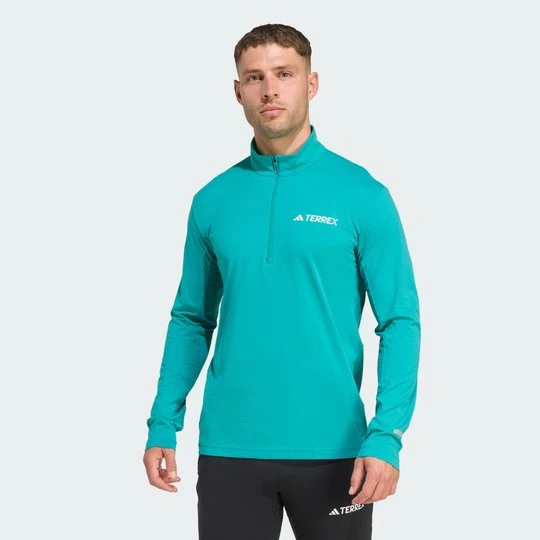 Zdjęcie produktu Koszulka z długim rękawem Terrex Xperior Half-Zip Adidas Pure Teal