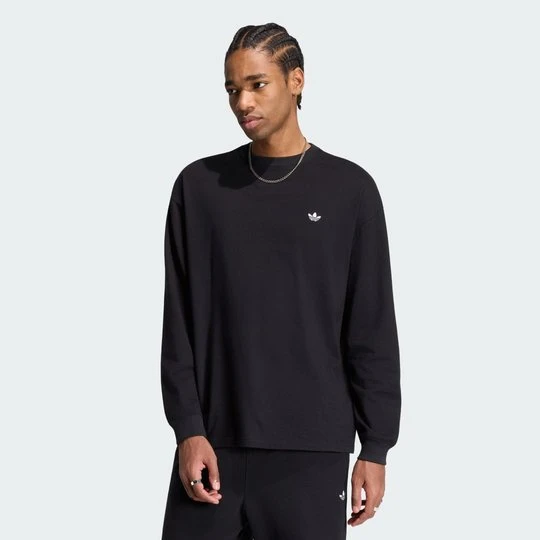 Zdjęcie produktu KOSZULKA Z DŁUGIM RĘKAWEM TREFOIL ESSENTIALS Adidas czarny