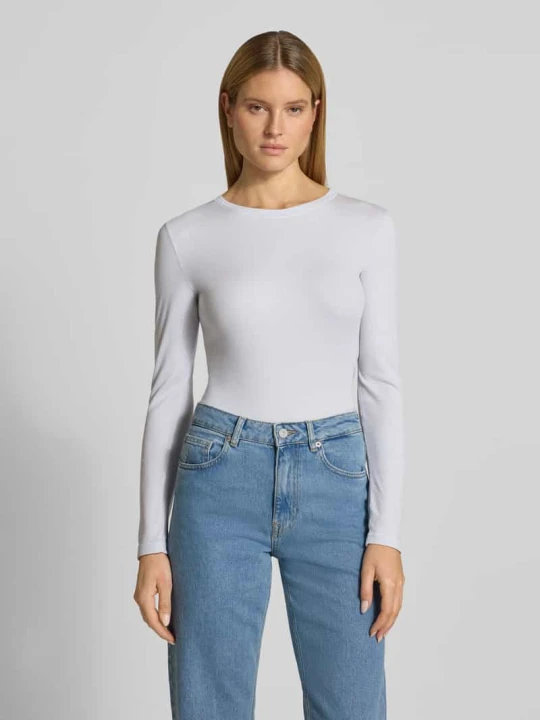 Zdjęcie produktu Koszulka z długim rękawem z mieszanki lyocellu, krój slim fit Marc O'Polo Jasnoniebieski