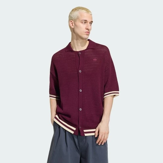 Zdjęcie produktu KOSZULKA Z DZIANINY Adidas bordowy