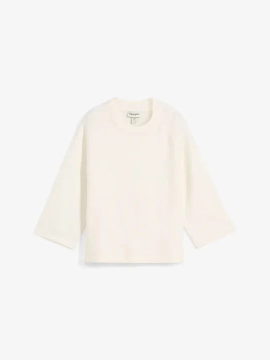Zdjęcie produktu Koszulka z dzianiny oversize BonPrix biały
