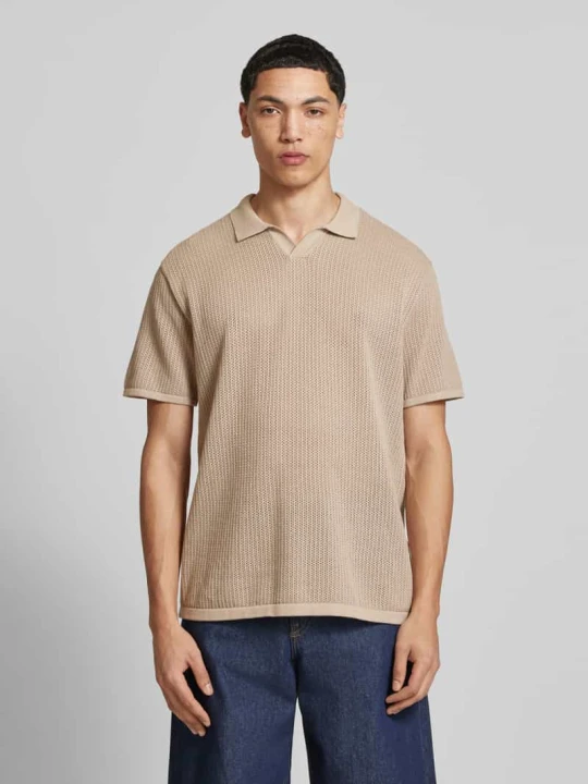 Zdjęcie produktu Koszulka z dzianiny z dodatkiem bawełny model 'JERRY' Jack&Jones Piaskowy