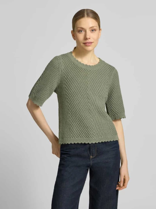 Zdjęcie produktu Koszulka z dzianiny z rękaw o dł. 1 / 2 model 'Carla' MbyM Trzcinowy