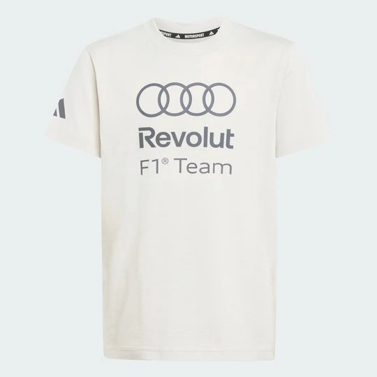 Zdjęcie produktu KOSZULKA Z GRAFIKĄ AUDI REVOLUT F1 TEAM DNA Adidas Chalk Pearl