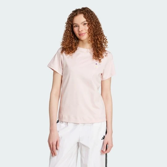 Zdjęcie produktu Koszulka z grafiką Cat Patch Adidas Sandy Pink
