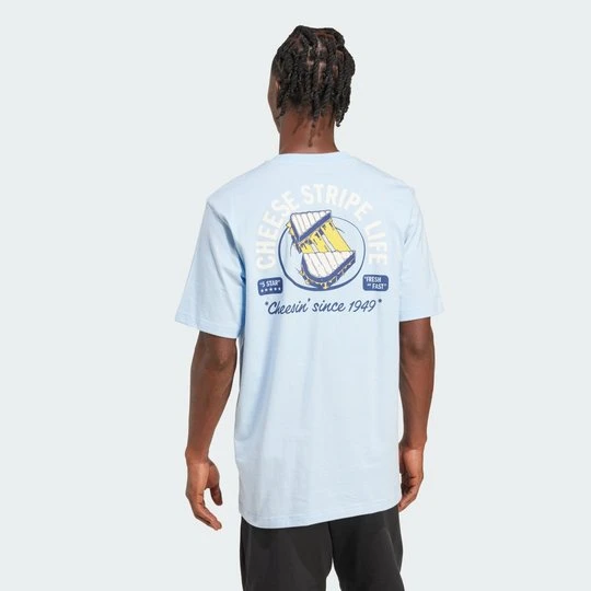 Zdjęcie produktu Koszulka z grafiką Food Grilled Cheese Adidas Glow Blue