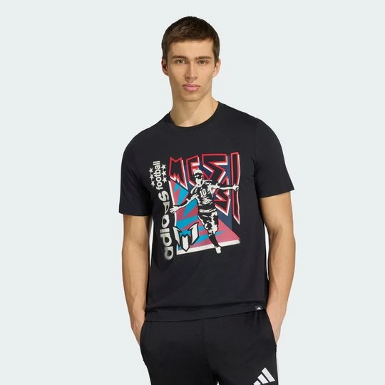 Zdjęcie produktu Koszulka z grafiką Messi Fun Adidas czarny