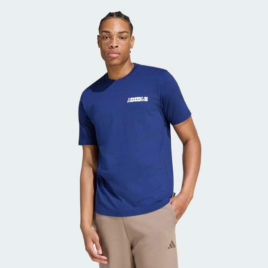 Zdjęcie produktu KOSZULKA Z GRAFIKĄ NOVELTY CARD Adidas Dark Blue