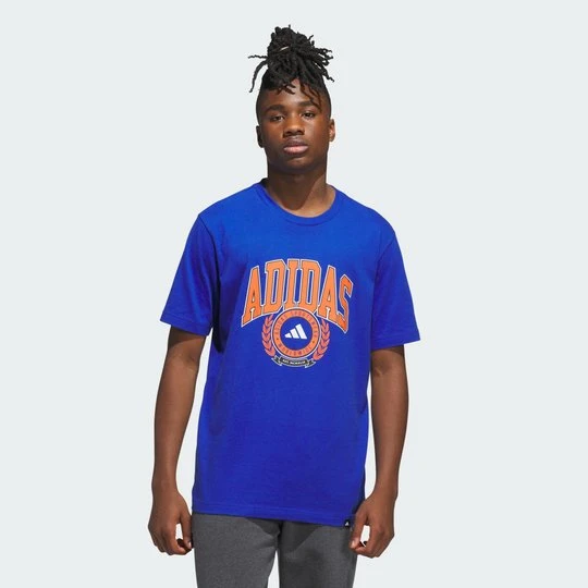 Zdjęcie produktu Koszulka z grafiką Varsity Crest Adidas Royal Blue