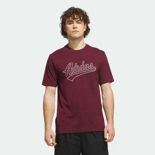 Zdjęcie produktu Koszulka z grafiką Varsity Tailsweep Adidas bordowy