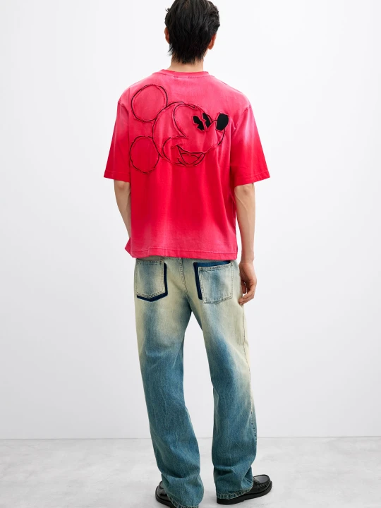 Zdjęcie produktu Koszulka z haftem Mickey™ Desigual czerwony