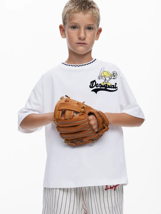 Zdjęcie produktu Koszulka z krótkim rękawem baseball Desigual biały