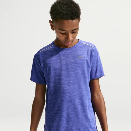Zdjęcie produktu Koszulka z krótkim rękawem dla dużych dzieci Dri-FIT Nike Miler - Niebieski