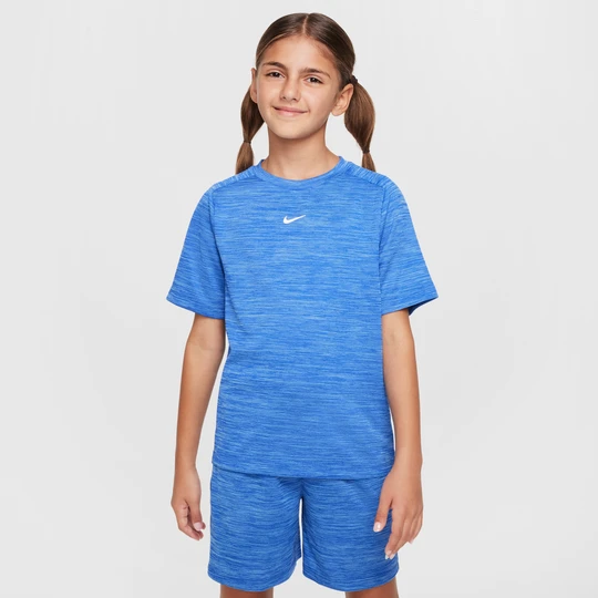 Zdjęcie produktu Koszulka z krótkim rękawem dla dużych dzieci Dri-FIT Nike Multi - Niebieski