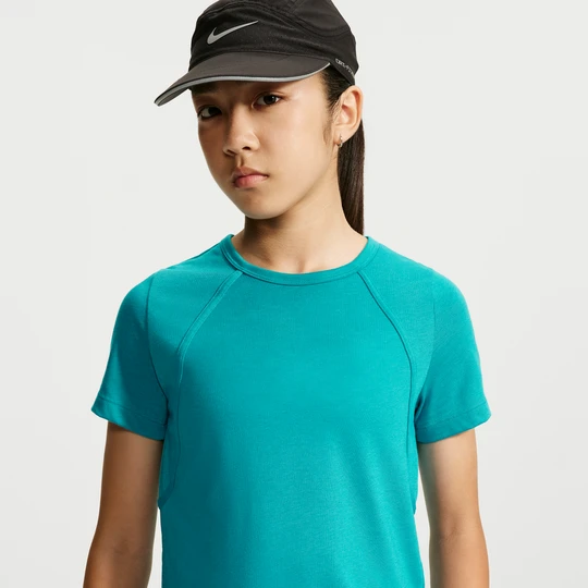 Zdjęcie produktu Koszulka z krótkim rękawem dla dużych dzieci (dziewcząt) Dri-FIT Nike Tempo - Zieleń