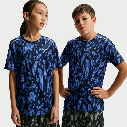 Zdjęcie produktu Koszulka z krótkim rękawem dla dzieci Dri-FIT Nike Miler - Niebieski