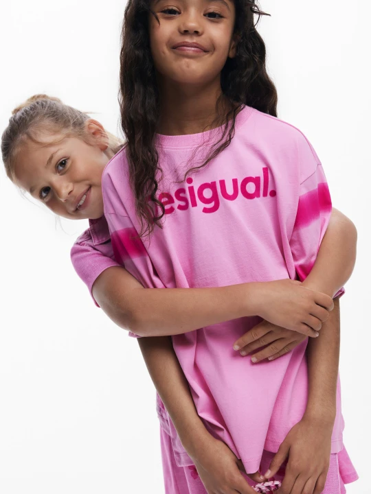 Zdjęcie produktu Koszulka z krótkim rękawem z logo Desigual czerwony