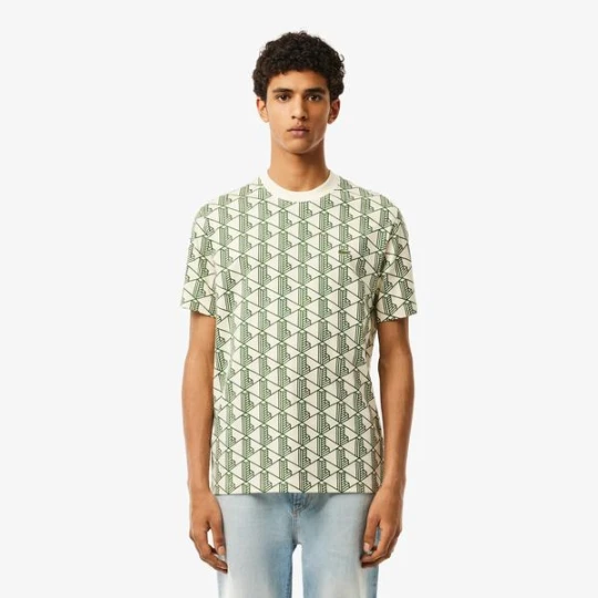 Zdjęcie produktu Koszulka z monogramem z bawełnianego dżerseju Lacoste
