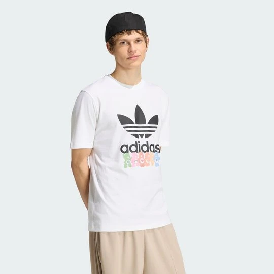 Zdjęcie produktu Koszulka z motywem Troskliwych Misiów Ti Adidas biały