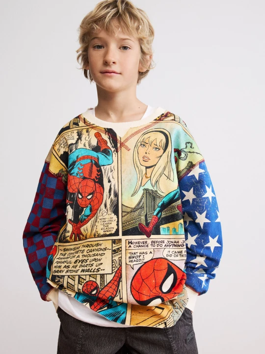 Zdjęcie produktu Koszulka z nadrukiem komiksowym Marvel™ Desigual biały