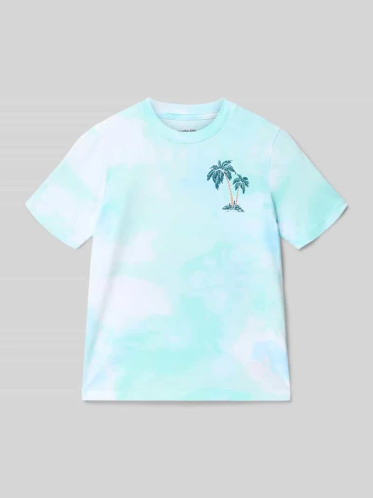 Zdjęcie produktu Koszulka z nadrukiem logo, krój regular fit Abercrombie & Fitch Jasnoniebieski