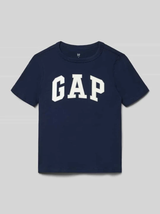 Zdjęcie produktu Koszulka z nadrukiem logo, krój regular fit GAP Granatowy
