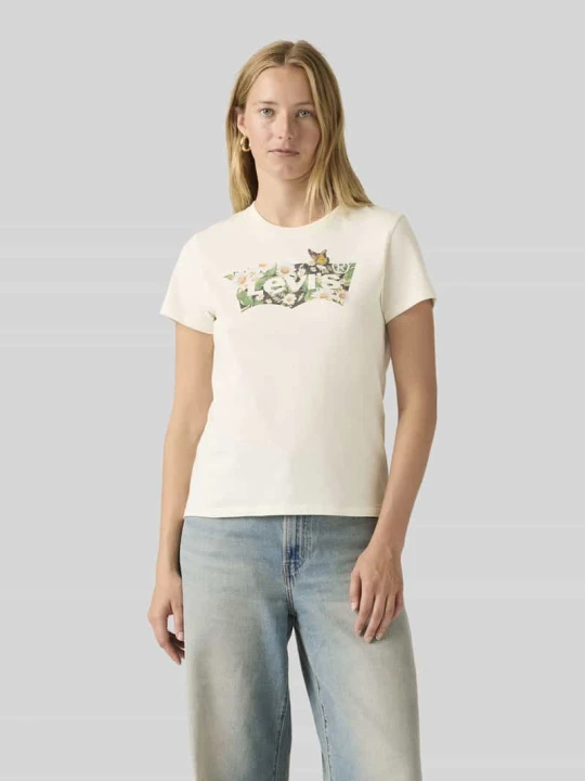 Zdjęcie produktu Koszulka z nadrukiem logo, krój regular fit Levi's Écru