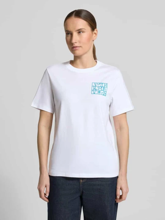 Zdjęcie produktu Koszulka z nadrukiem logo, krój regular fit Scotch & Soda Biały