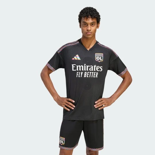 Zdjęcie produktu Koszulka z trzeciego zestawu Olympique Lyonnais 26 / 27 Adidas czarny