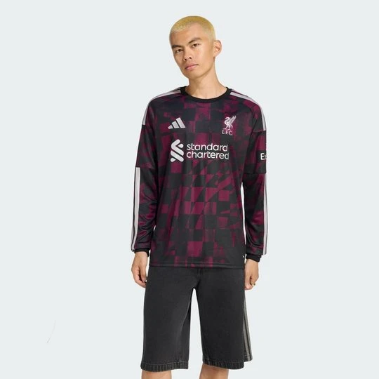 Zdjęcie produktu Koszulka z trzeciego zestawu z długim rękawem Liverpool FC 26 / 27 Adidas czarny
