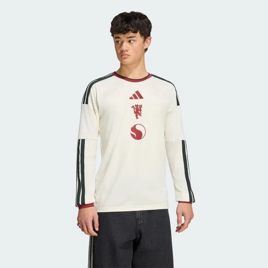 Zdjęcie produktu Koszulka z trzeciego zestawu z długim rękawem Manchester United 26 / 27 Adidas Ivory