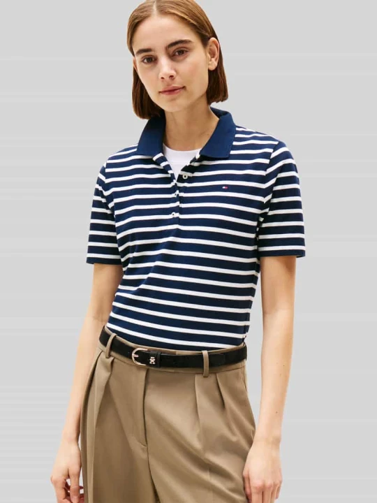 Zdjęcie produktu Koszulki polo o kroju regular fit z mieszanki bawełny Tommy Hilfiger Granatowy
