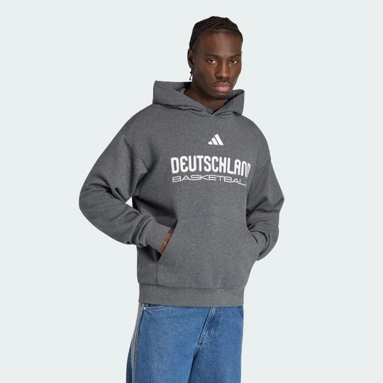 Zdjęcie produktu KOSZYKARSKA BLUZA Z KAPTUREM I GRAFIKĄ DBB SELECT Adidas