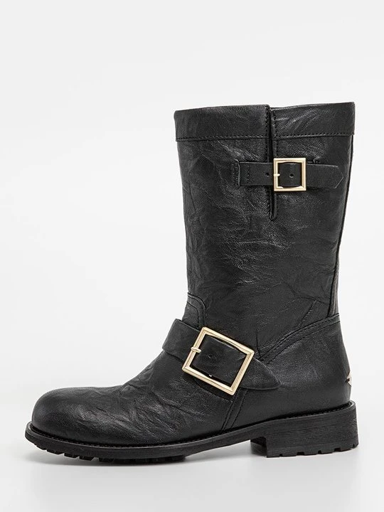Zdjęcie produktu Kowbojki i obuwie motocyklowe Jimmy Choo czarny