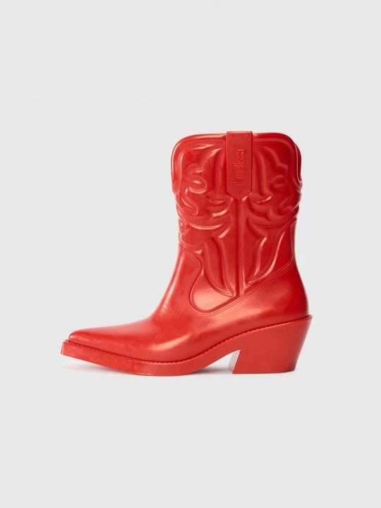 Zdjęcie produktu Kowbojki i obuwie motocyklowe Melissa czerwony