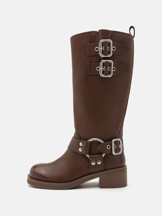 Zdjęcie produktu Kowbojki i obuwie motocyklowe Steve Madden brązowy