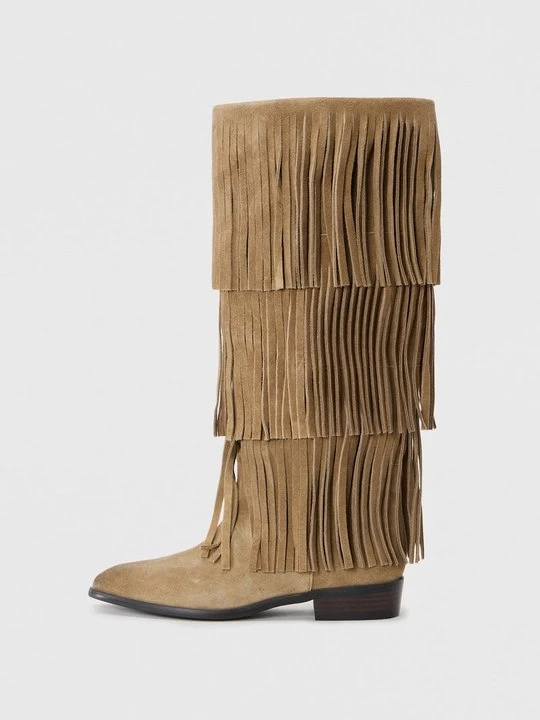 Zdjęcie produktu Kowbojki i obuwie motocyklowe Steve Madden taupe